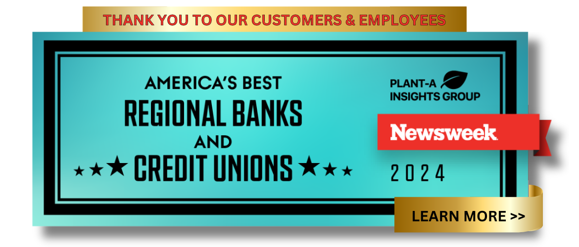 We've Been Named In America's Best Regional Banks and Credit Unions 2024 List