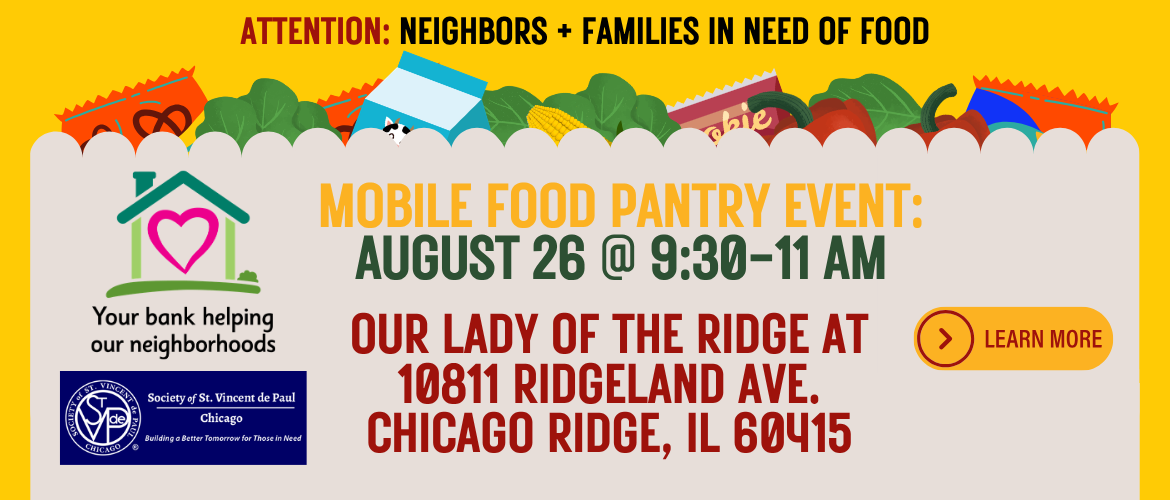 Mobile Food Pantry at Marquette Bank in Chicago Ridge