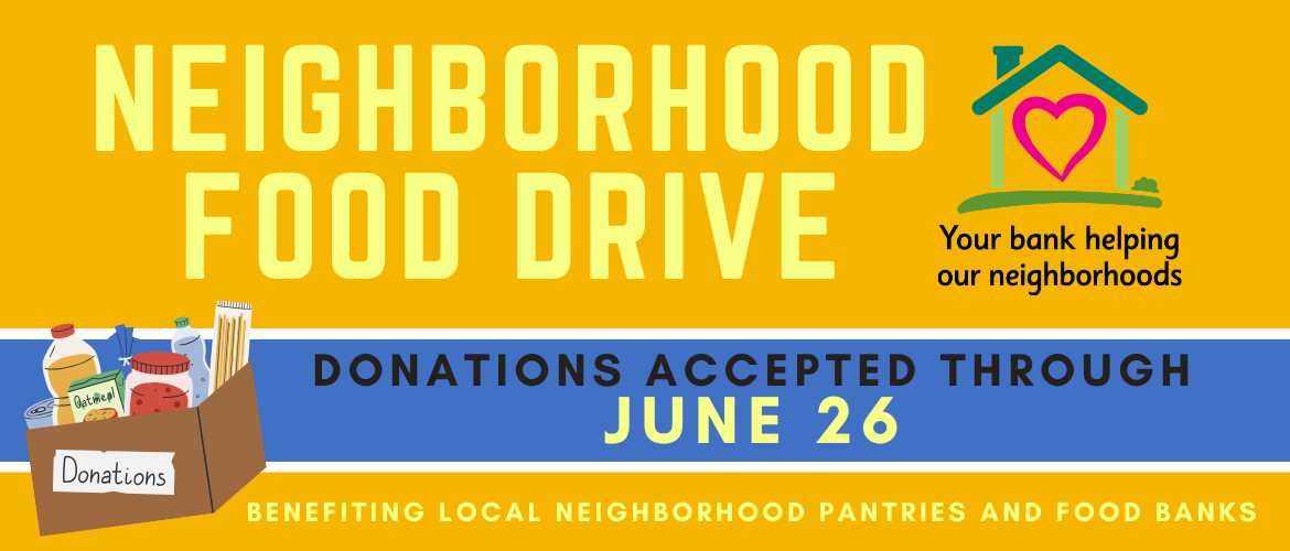 Bring in your non-perishable food items to be donated to local food banks through June 26.